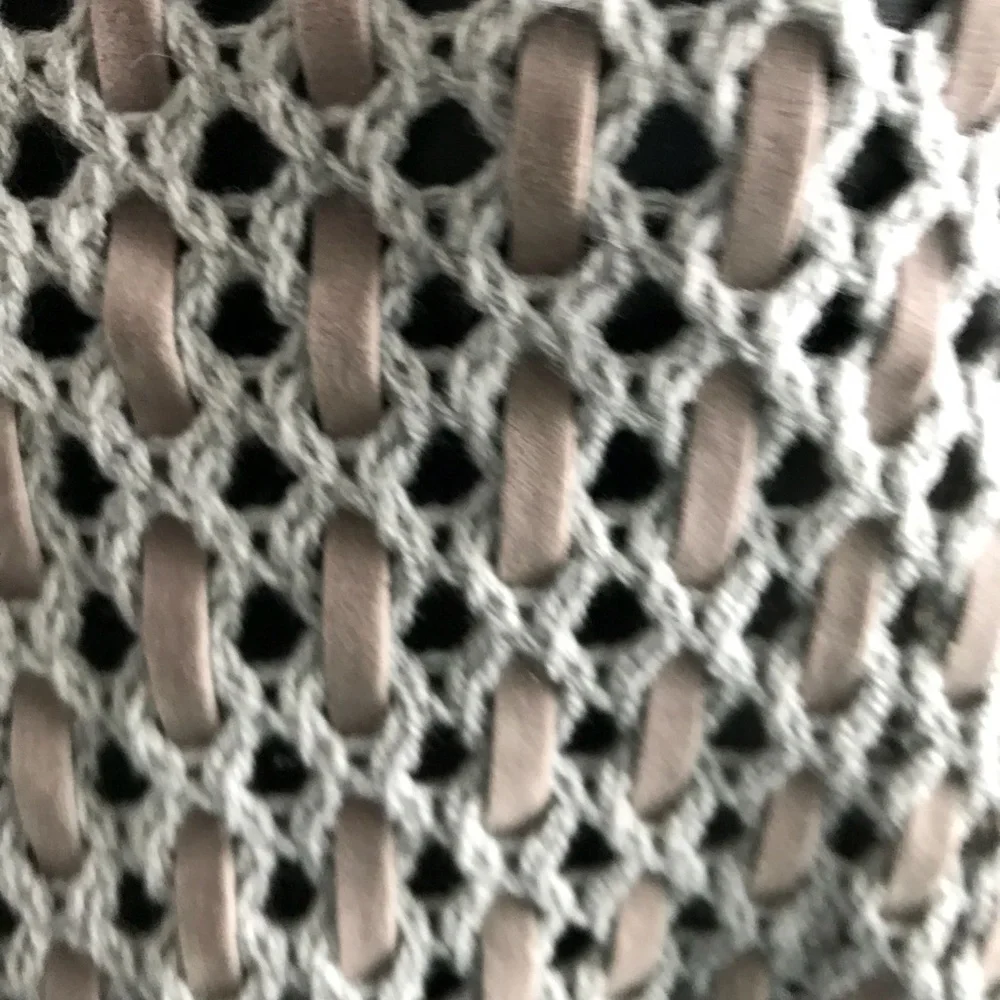 Ya Los Angeles Knit vest w velvety fringes size L - Picture 3 of 6